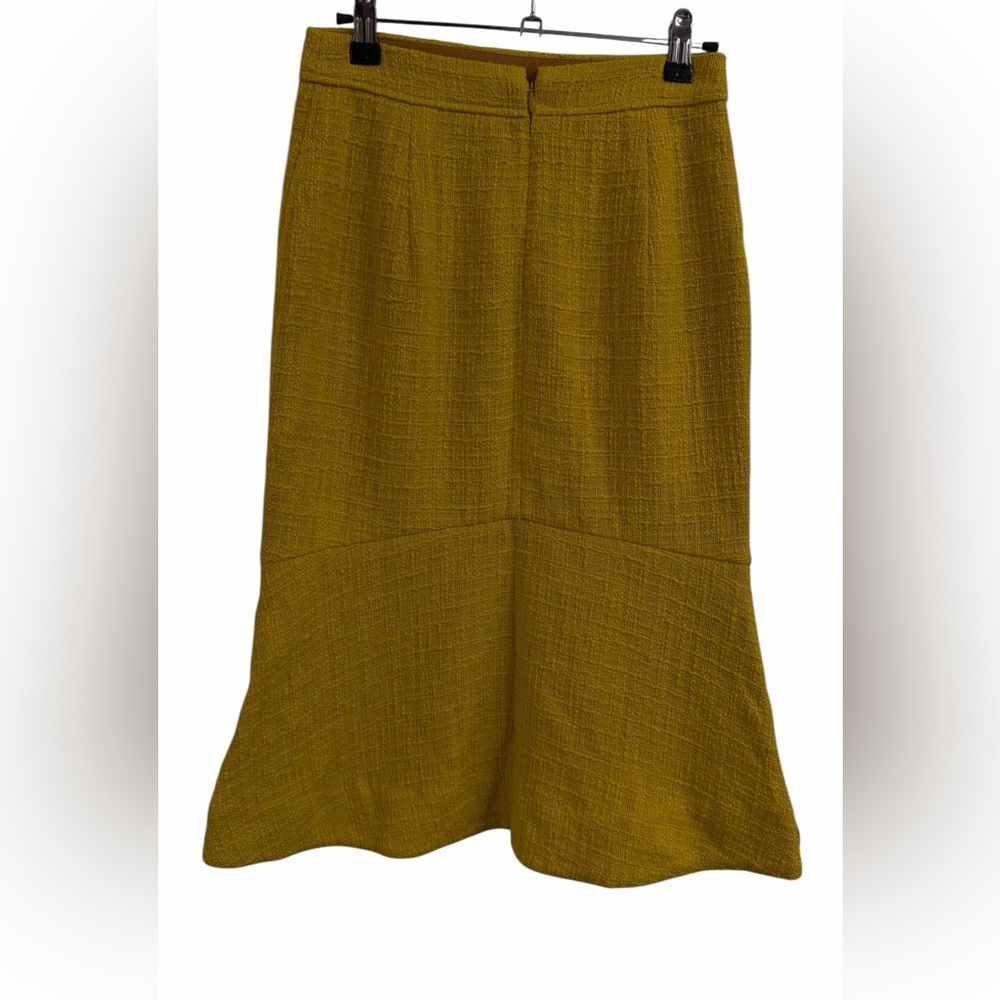 NWT J. CREW blazer and skirt Mustard Gold Textured Size 00​ - Picture 12 of 16